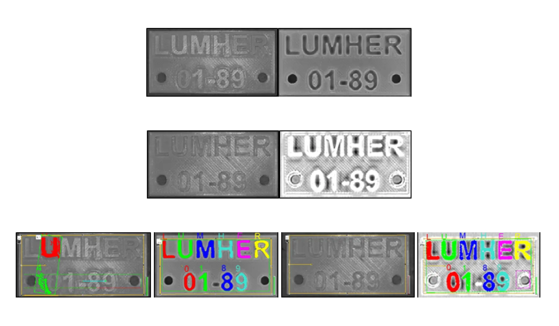 Resultado de lectura en cámara utilizando Multishot y luminaria Lumher sin utilización de filtros